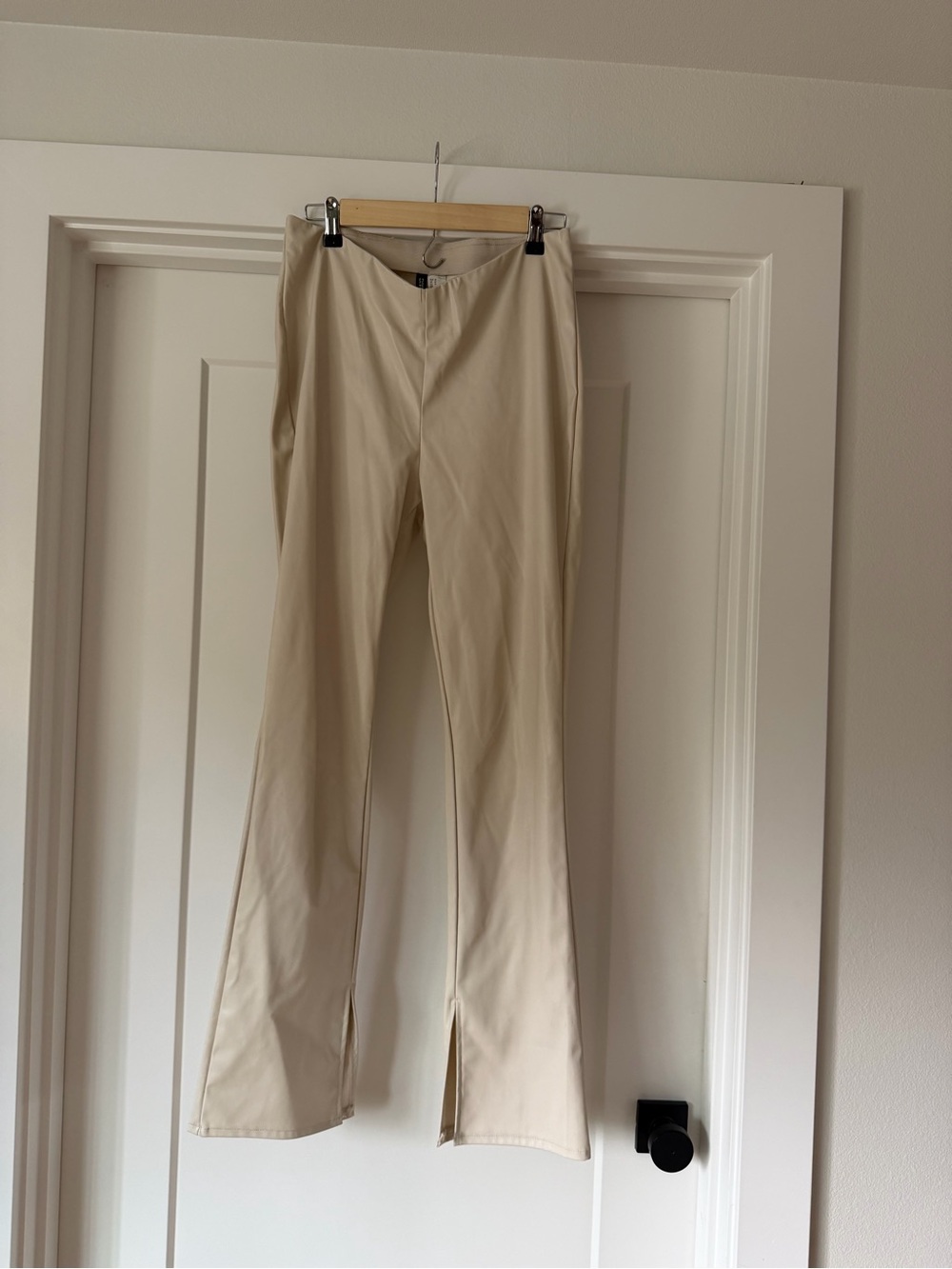 COS Beige Stretch Flare Chinos
